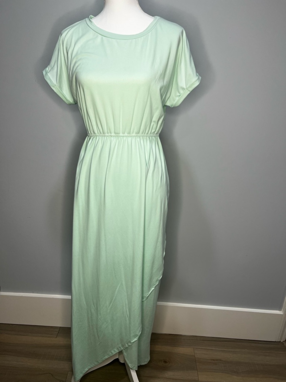 Reebok Mint Green Short Sleeve Maxi Dress